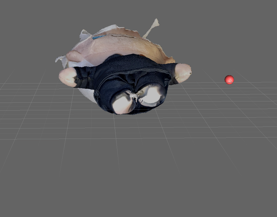 Bottom view of object in Meshmixer(filled)